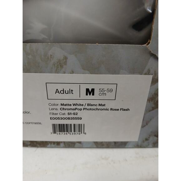 New W Imperfection SMITH uni MIPS Snowboard Helmet W Built in Goggle,Matte Wht-M - Picture 5 of 5